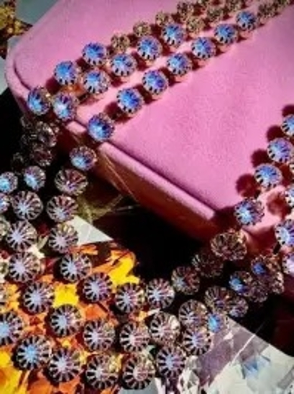Purple Opal Revire Gold Plated Necklace....belt....- Women Jewelry